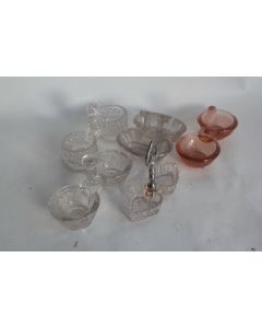 5 Anciennes Salières verre