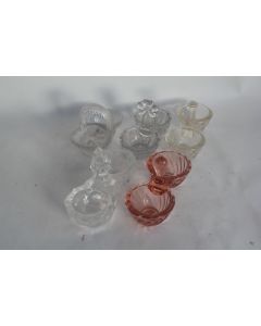 5 Anciennes Salières verre
