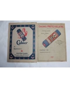 Lot 2 Protèges cahier vintage Chicorée