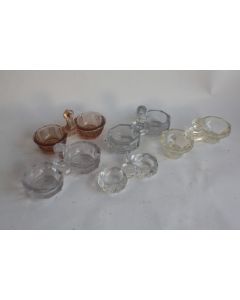5 Anciennes Salières verre