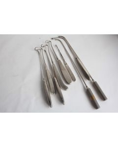 Lot Ancien Instrument médicale 9 curettes ORL chirurgie