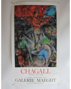 Affiche exposition Marc Chagall signée Galerie Maeght 1979