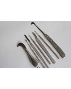 Lot Ancien Instrument médicale 7 couteaux scalpels chirurgie
