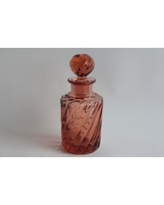 BACCARAT Flacon cristal rose Bambou torsadé