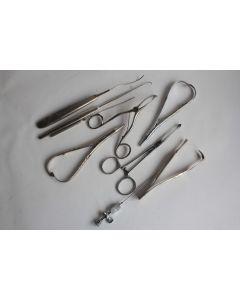 Lot Ancien Instrument médicale 9 outils divers chirurgie