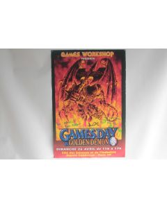 Affiche dédicacée Gamesday & Golden Demons Paris 1998