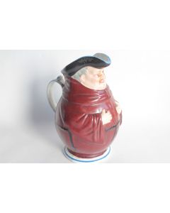 Pichet personnage Moine porcelaine Creil et Montereau