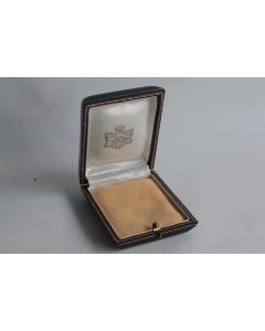 Ancien écrin pour bijoux cuir Sanz Espagne
