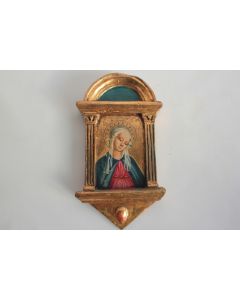 Icône Peinture Vierge XIXe siècle Italie