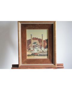 Tableau peinture Jan ADRIANSENS Vestiges Basilique emilienne Rome