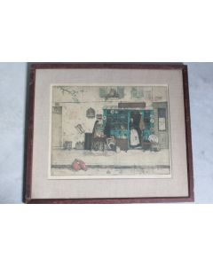 Gravure originale Brocante Bric a Brac Tavik Frantisek SIMON