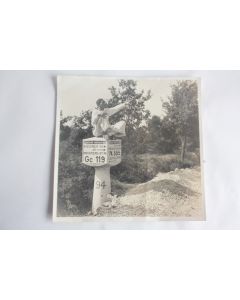 Ancienne photographie Borne Michelin Provence-Alpes-Côte d'Azur