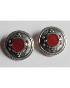 Clips d'oreilles ethniques vintage argent