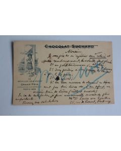 CPA Suisse Entier Postal Publicité chocolat Suchard