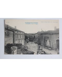 CPA France Guerre en Lorraine Ourches rue de l'église