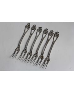 Petites fourchettes Fratii Roller Bucarest Roumanie Trèfle Art Nouveau
