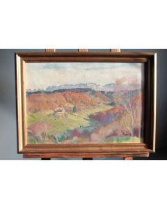 Tableau peinture François JACQUES Paysage Suisse