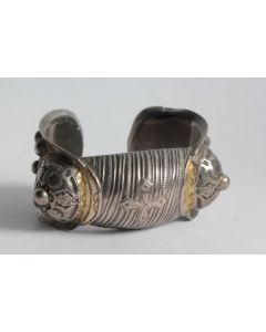 Bracelet manchette Ottoman Bulgare Rogatka XIXe siècle