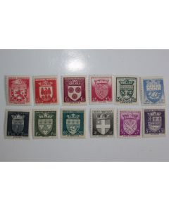 Timbres France armoiries de ville 2ème série 1942