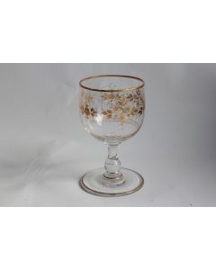 Ancien Verre à pied cristal émaillé
