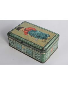 Boîte tôle lithographiée L'Americana Biscuits Delta M.A. Gatti Torino