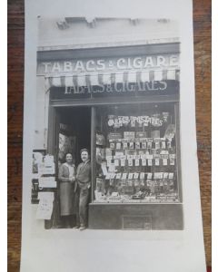 Carte photo magasin Tabacs & Cigares Papeterie Genève Suisse