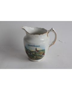 Pot à lait porcelaine Gruss aus Sennwald Suisse