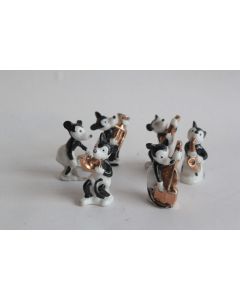 Figurines Orchestre Mickey Mouse porcelaine Walt Disney