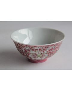  Bol porcelaine Famille rose Fleurs Chine