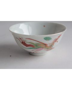  Bol porcelaine Chine dragon et phoenix
