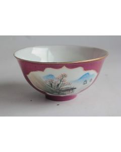  Bol porcelaine Chine paysages chinois