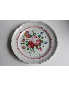 Assiette faïence de l'Est Les Islettes XIXe siècle