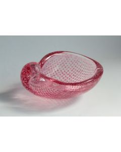 Murano Vide poche verre soufflé bullé Bullicante