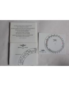 BREITLING livret notice montre Chronospace et règle