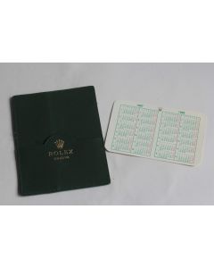 ROLEX Calendrier 1987 - 1988 + Porte-cartes