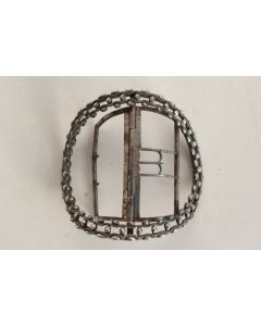 Grande boucle ceinture argent anglais XIXe siècle