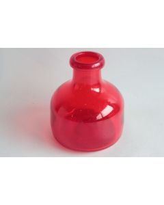 KOSTA BODA Vase verre rouge Erik Höglund Suède