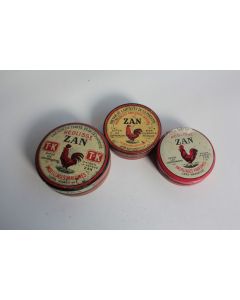 3 Boîte bonbons tôle lithographiée pastille réglisse ZAN