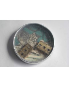Ancien Jeu d'adresse de poche Conseil tenu par les rats Chat et souris