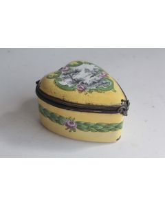 Boite cœur faïence Sceaux XVIIIe siècle