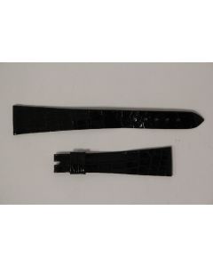 Bracelet montre Universal Genève croco noir 16 mm