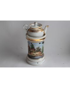 Tisanière porcelaine de Paris Empire XIXe siècle