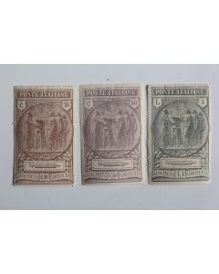 Timbres Italie caisse de prévoyance des chemises noires 1923 neufs