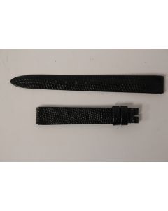 Bracelet montre Universal Genève lézard noir 12 mm