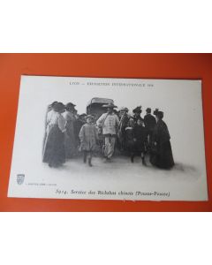 CPA 69 Lyon Exposition Internationale 1914 - Rickshas Chinois 