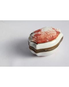 Boite à priser porcelaine XVIIIe siècle
