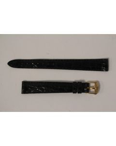 Bracelet montre Universal Genève noir 13 mm + boucle