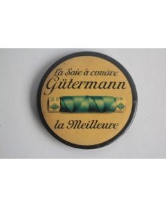 Miroir de poche publicitaire Soie à coudre Güttermann Couture
