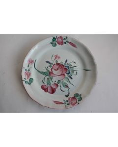 Plat faïence de l'Est XVIIIe siècle