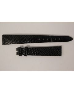 Bracelet montre Universal Genève lézard noir 14 mm